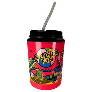 Betras Vintage 2003 Summer Fun Bright Pink 52 Ounce Travel Mug
